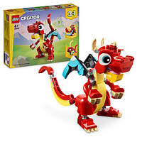 Конструктор Лего Креатор 3 в 1 Червоний дракон Lego Creator 3in1 Red Dragon 31145