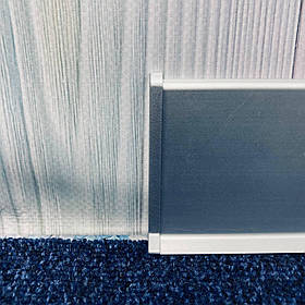 Ліва заглушка для плінтуса BEST DEAL 4/60 срібло