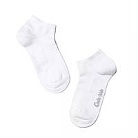 Дитячі бавовняні шкарпетки Active, короткі, однотонні, білі (19С-180СП), Conte Kids 18 (110-116 см) 5-6 лет р.