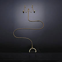 Розпірка для рук та ніг із затискачами для клітора та статевих губ UPKO, чорна, фото 2