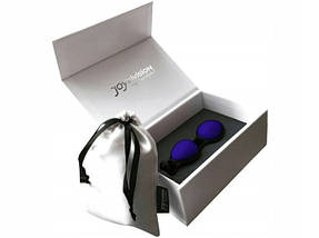 Вагінальні кульки JOY Division, фіолетові, 3.7 см, фото 3