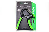 Еспандер кистьовий PowerPlay PP-4323 з регульованим навантаженням 10-40 кг. Strength Grip Чорно-зелений, фото 11