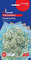 Гипсофила Снежинка многолетняя холодостойкая сильно ветвистые ажурные кустики, упаковка 0,1 г