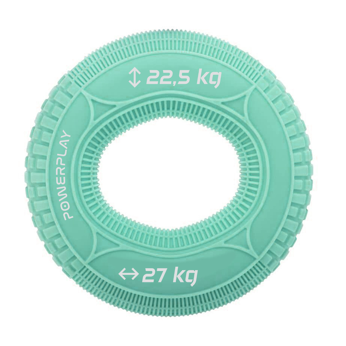 Еспандер кистьовий силіконовий PowerPlay PP-4330 Hand Grip Loops Medium 22.5-27 кг. М'ятний, фото 1