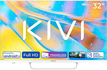 Телевізор 32" Kivi 32F760QW FHD Smart (код 138838)