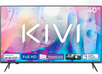 Телевізор 40" Kivi 40F760QB FHD Smart (код 138839)
