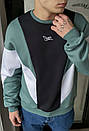 Теплий оверсайз світшот Staff retro turquoise oversize fleece, фото 3
