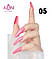 Однотонні накладні нігті + клей для нігтів, форма типс - балерина 05 світло-рожевий, фото 2
