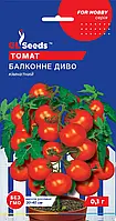 Томат Балконное Чудо сорт великолепный комнатный ультраскороспелый продуктивный, упаковка 0,1 г