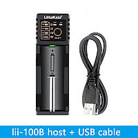 Liitokala Lii-100B зарядное устройство для Li-ion Ni-MH LiFePO4 Ni-Cd 18650 26650 18350 16340 зарядка ЗУ