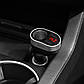 Автомобільний зарядний пристрій HOCO Z29 Regal digital display cigarette lighter car charger Black, фото 6
