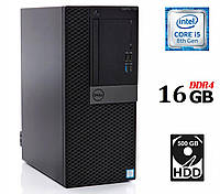 Компьютер Dell OptiPlex 7060 Tower / Intel Core i5-8500 (6 ядер по 3.0 - 4.1 GHz) / 16 GB DDR4 | всё для тебя