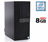 Компьютер Dell OptiPlex 7060 Tower / Intel Core i5-8500 (6 ядер по 3.0 - 4.1 GHz) / 8 GB DDR4 / | всё для