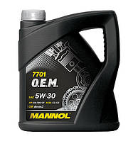 Масло моторное 5W-30 OEM N/SM/CF Chevrolet, Opel СИНТЕТИКА 4л (пр-во Mannol Германия) ПД 275661 З 1000193