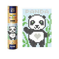 Картина за номерами стікерами в тубусі "Панда", 1200 стікерів 1852 33х48 см