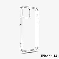 Накладка силиконовая HOCO "Light series TPU" iPhone 14, чехол на айфон прозрачный "Wr"