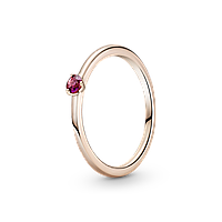 Серебряное кольцо Pandora Rose с красным камнем 189259C01