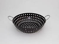 GIPFEL Сковорода-вок антипригарна для приготування страв на вугіллі, 28 см. Матеріал: вуглецева сталь. Покриття: Xynflon 2204