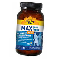 Витаминный комплекс для мужчин без железа Max For Men Iron Free Country Life 60таб (36124007)