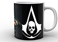 Кружка GeekLand белая Assassins Creed Кредо Ассасина черный флаг AC.02.06 "Wr"