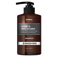 Восстанавливающий шампунь с медом и маслом макадамии Honey&Macadamia Nature Shampoo English Rose Kundal 500 мл
