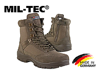 Ботинки тактические Mil-Tec с молнией Tactical side zip boot ykk Brown