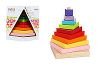 Деревянная игрушка "Пирамидка LD-5" арт. 13357 CUBIKA от магазина style & step