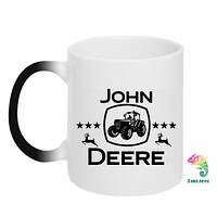 Кружка-хамелеон John Deere and tractor fanArt