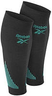 Рукава компрессионные для икр Reebok KNITTED COMPRESSION CALF SLEEVE 2 шт. черно-бирюзовые S RRSL-15333