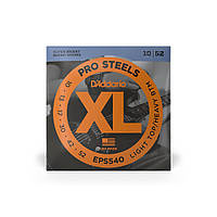 D'ADDARIO EPS540 XL Pro Steels Light Top/Heavy Bottom, Струни для електрогітари, .010 - .052