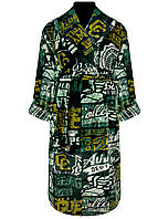 Халат махровый мужской надписи 44-46 хаки (1109)