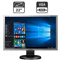 Монітор Б-клас Samsung SyncMaster 2243EW / 22" (1680x1050) TN / VGA, DVI + Кабелі (VGA та живлення) в комплекті