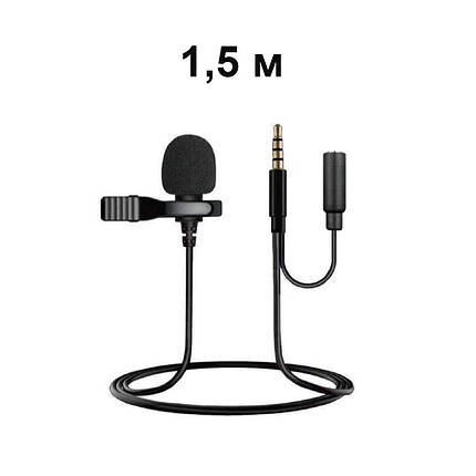 Мікрофон петлочки для смартфона Lavalier Micro Phone JH-043-A 3.5 AUX, фото 1