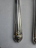Вінтажний набір срібних ложок для салату, фото 4
