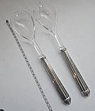 Вінтажний набір срібних ложок для салату, фото 3
