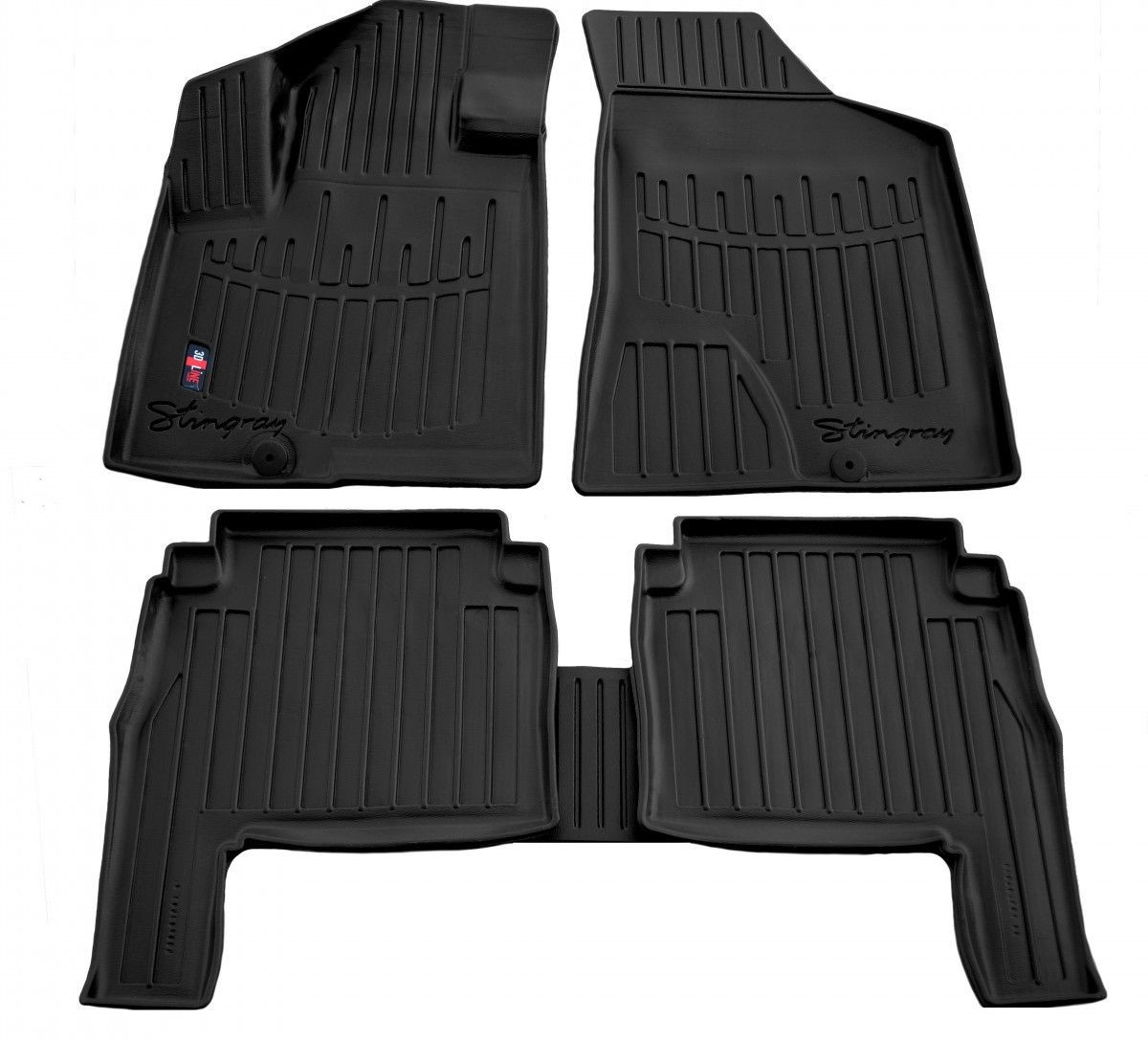 Килимки в салон 3D Hyundai Santa Fe II (CM) (2006-2010) з бортом