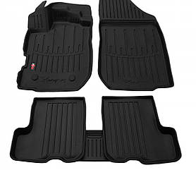 Килимки в салон 3D Renault Sandero II (2012-2020)/ Sandero Stepway II (2012-2020) з бортом