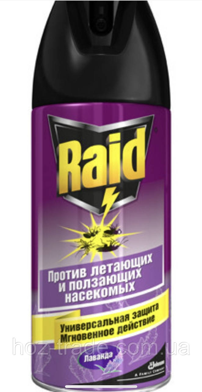 Аерозоль Raid от летающих и ползающих 300ml - фото 1 - id-p496701068