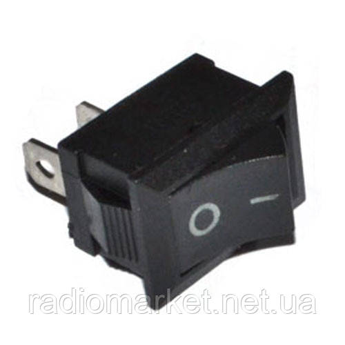 Перемикач SMRS-101-1 ON-OFF, 2pin, 1A, 220 V, чорний