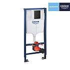 Інсталяція для унітазу GROHE QuickFix Solido 388112430 з кнопкою чорна 173803 CV032158, фото 3