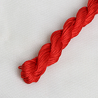 Шнур капроновый для плетения шамбалы - красный 1,2 мм