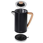 Електрочайник Adler AD 1347 Black — 1.7 л, 2200 Вт, STRIX, нержавіюча сталь, знімна кришка, фото 5