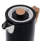 Електрочайник Adler AD 1347 Black — 1.7 л, 2200 Вт, STRIX, нержавіюча сталь, знімна кришка, фото 4