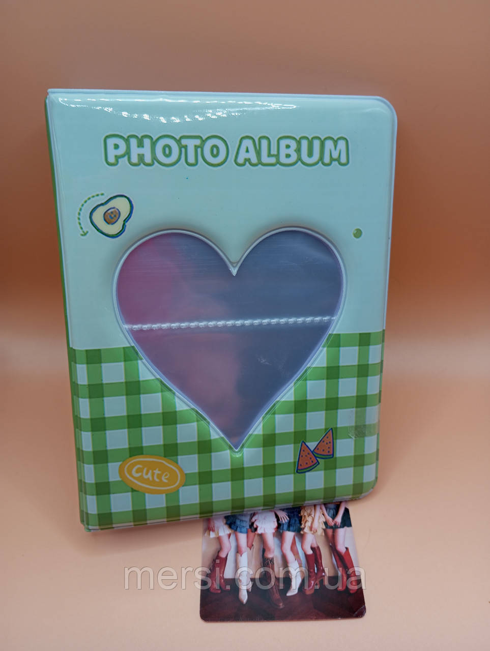 Біндер для фотокарток К-ПОП альбом для карток K-POP lomo card на 56+8 шт №1