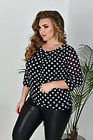 Жіноча блуза великого розміру. Розміри: 50-52; 54-56; 58-60; 62-64