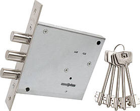 Замок для дверей врізний BRUNO 1278 5 кл сувальдний