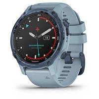 Смарт-часы Garmin Descent Mk2S Mineral Blue with Sea Foam Silicone Band (010-02403-07)