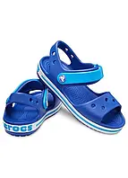 Сандалии детские крокс на мальчика Crocs Crocband Sandal Blue/Ocean Синий с голубым