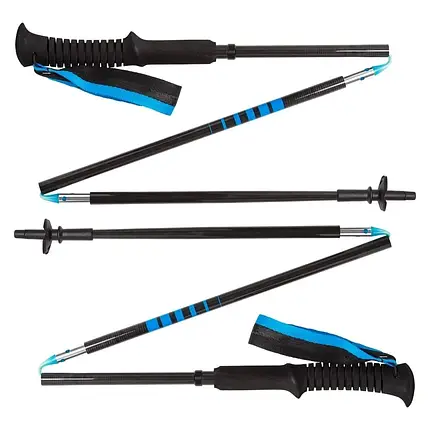 Трекінгові палиці Black Diamond Distance Carbon Z, 100 см (Black/Blue), фото 1