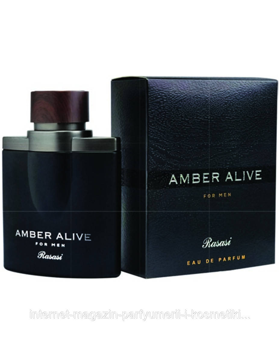 Туалетна вода для чоловіків Rasasi Amber Alive Men 100ml, фото 1